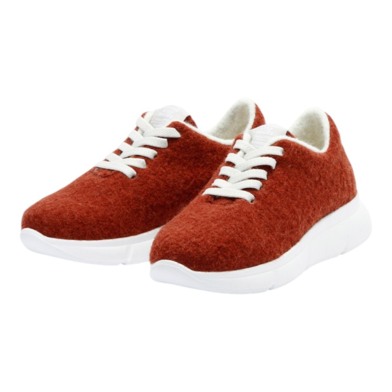 Grand Step Shoes Sneakers Cozy Wool (Wełna, antybakteryjna) rdzawoczerwony Damskie